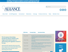 Tablet Screenshot of easa-alliance.org